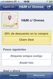 Facebook Ofertas - Promociones en H&M gracias a Facebook